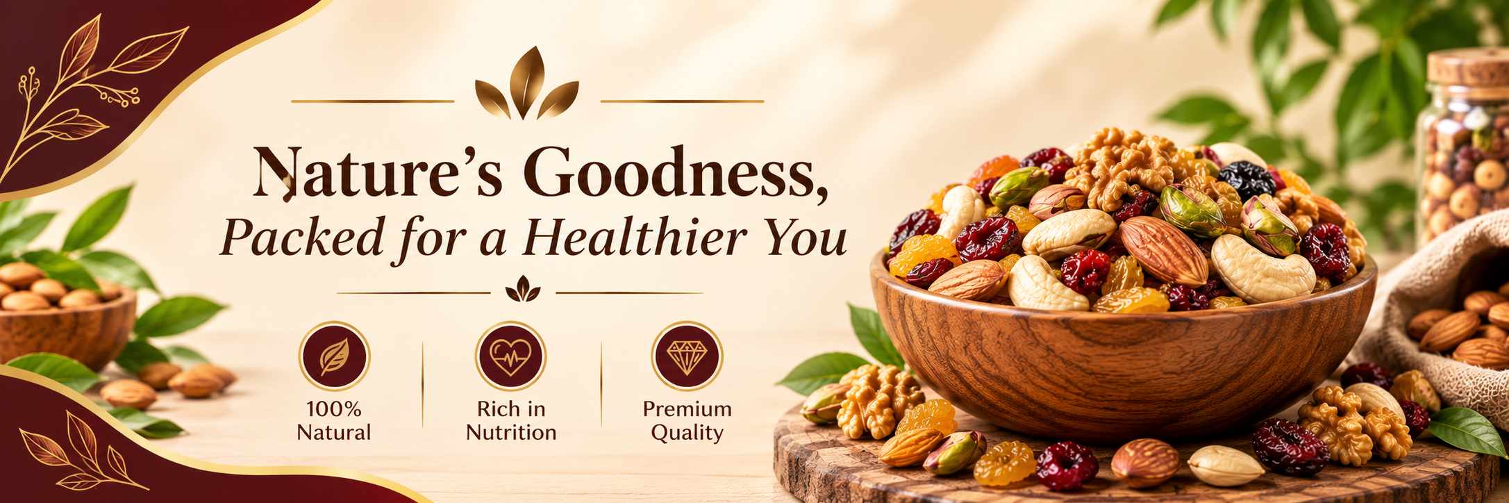 Chanakya Dry Fruits Banner
